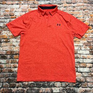 Under Armour Playoff Polo Coral Loose Fit Golf Shirt - Size Medium 09/22
